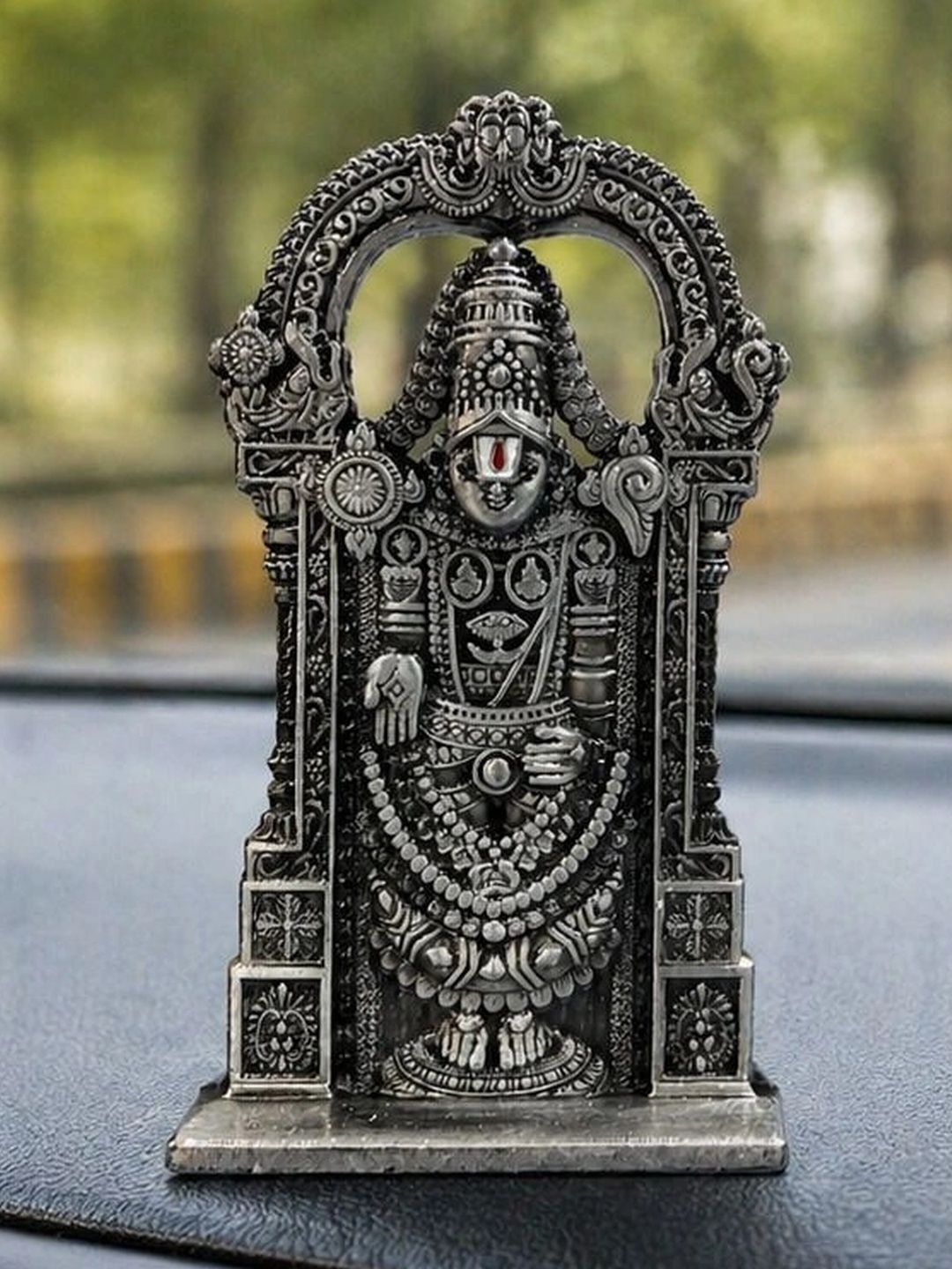 Murliwala Silver-Toned Religious Idol Showpiece-image-48
