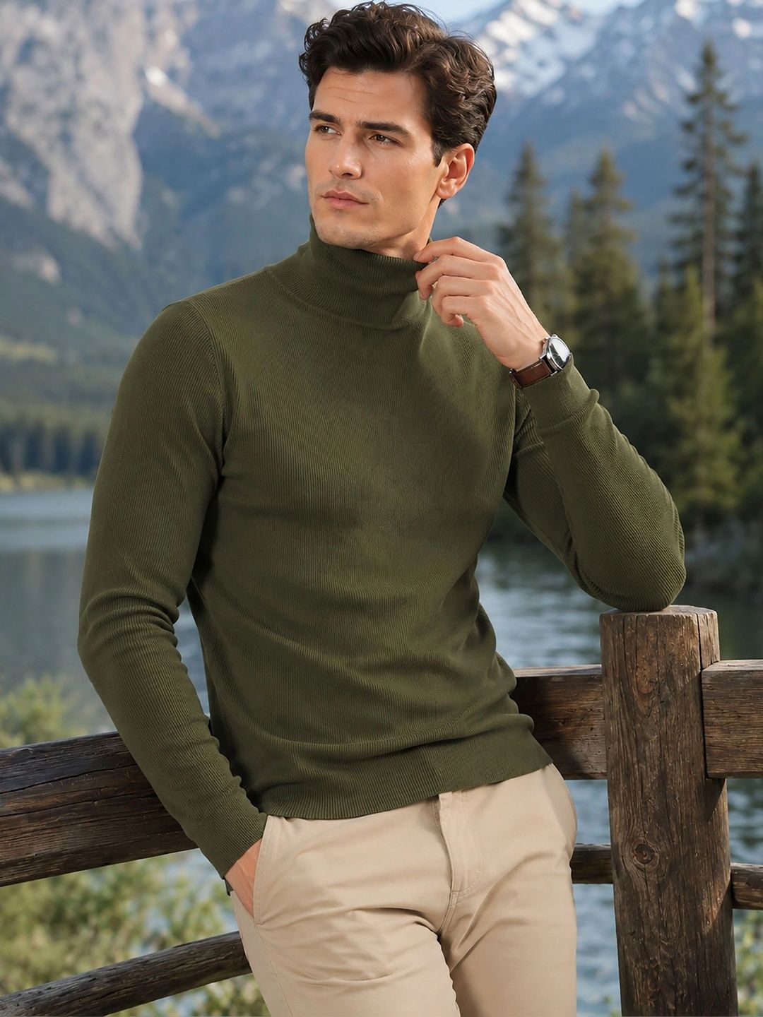 GLITO Men Ribbed Pullover-picture-22