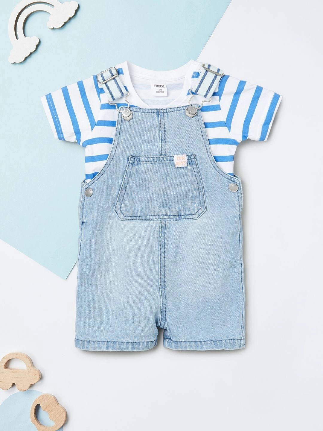 max Boys Striped T-shirt with Shorts-picture-23