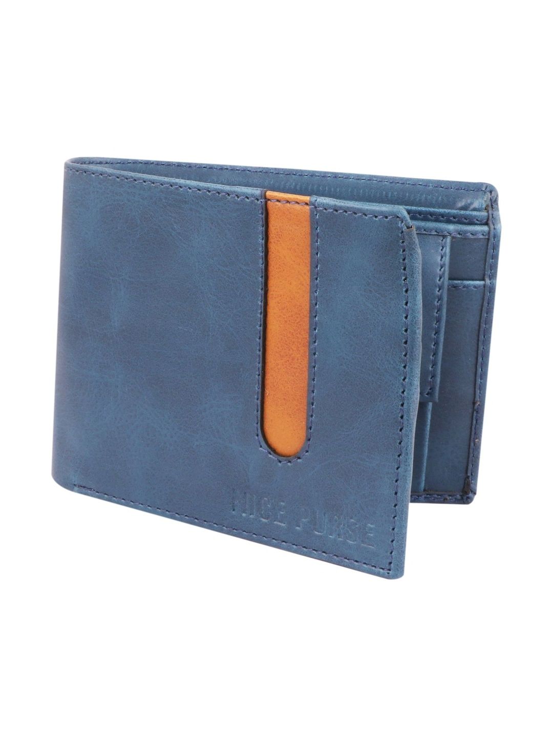 NICE PURSE Men Colourblocked Leather Two Fold Wallet-image-27