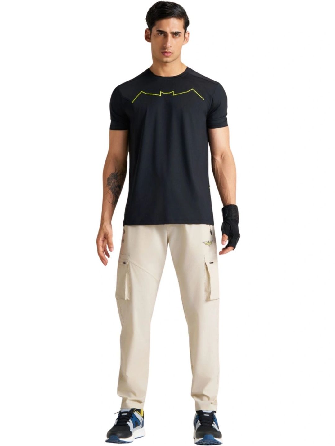 STRCH Men Regular Fit Brand Logo Training Cargos-image-26