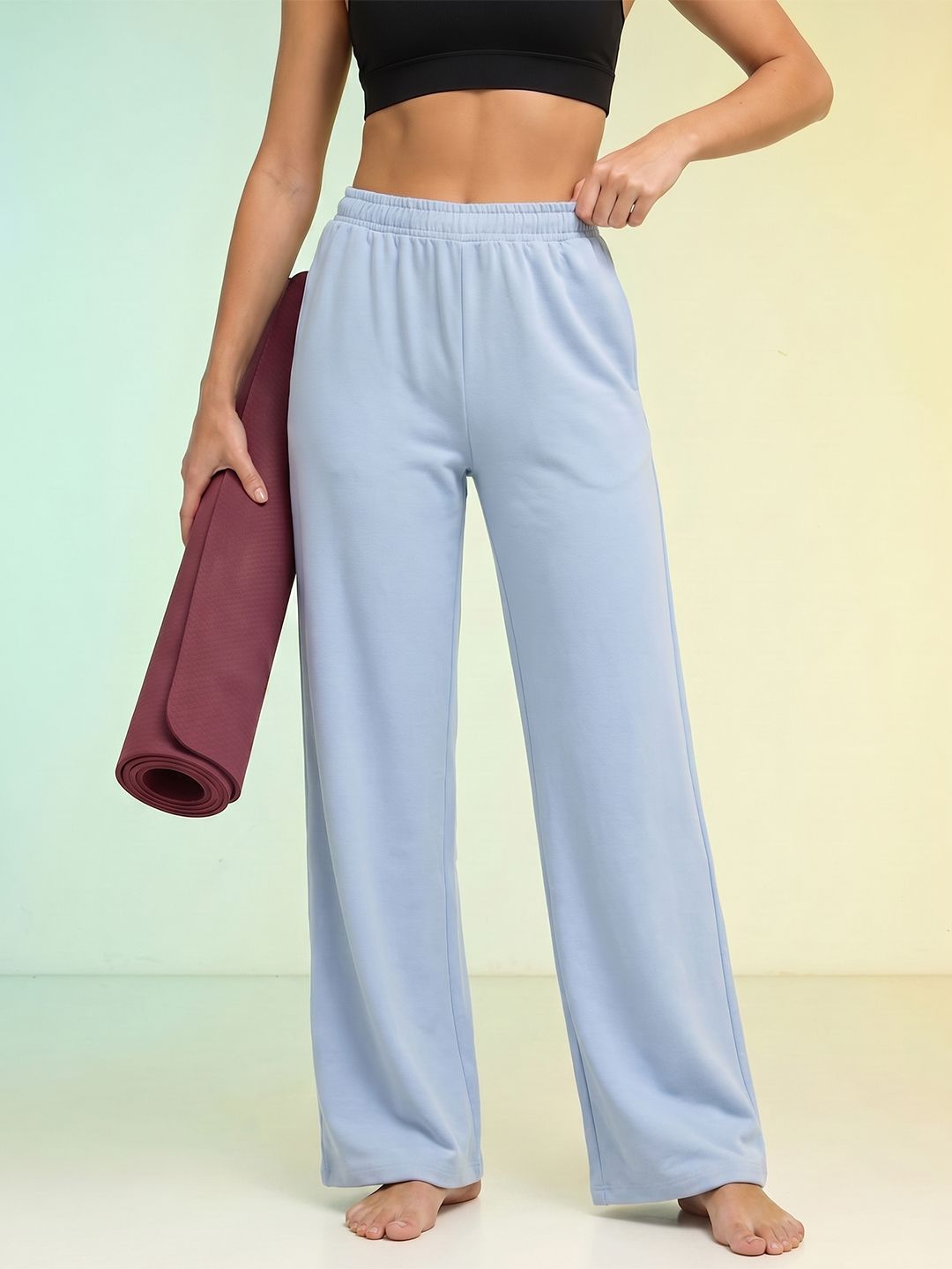 HRX by Hrithik Roshan Women Straight Fit Yoga Track Pants-picture-14
