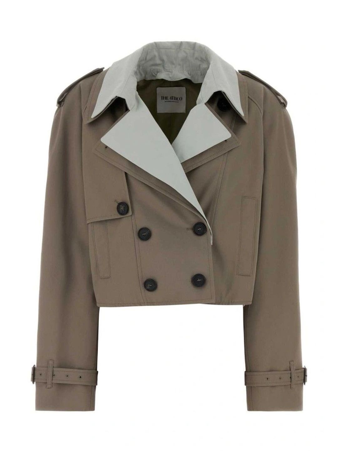 Grey Cropped Jacket-image-2