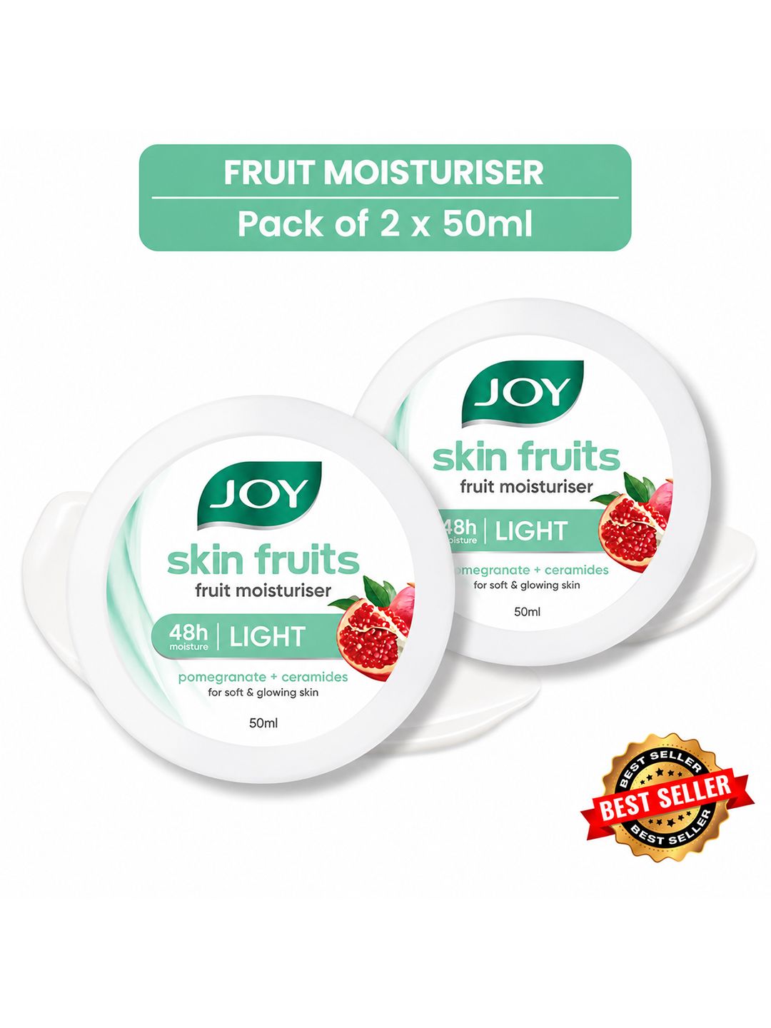 JOY Set Of 2 Fruits Fast Absorbing Light Moisturizer - 50 ml Each-image-35