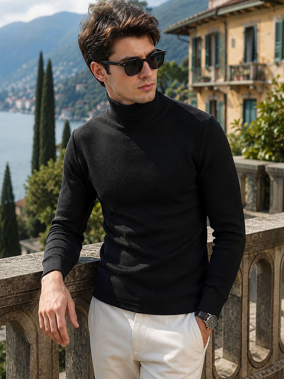GLITO Men Ribbed Pullover-picture-12