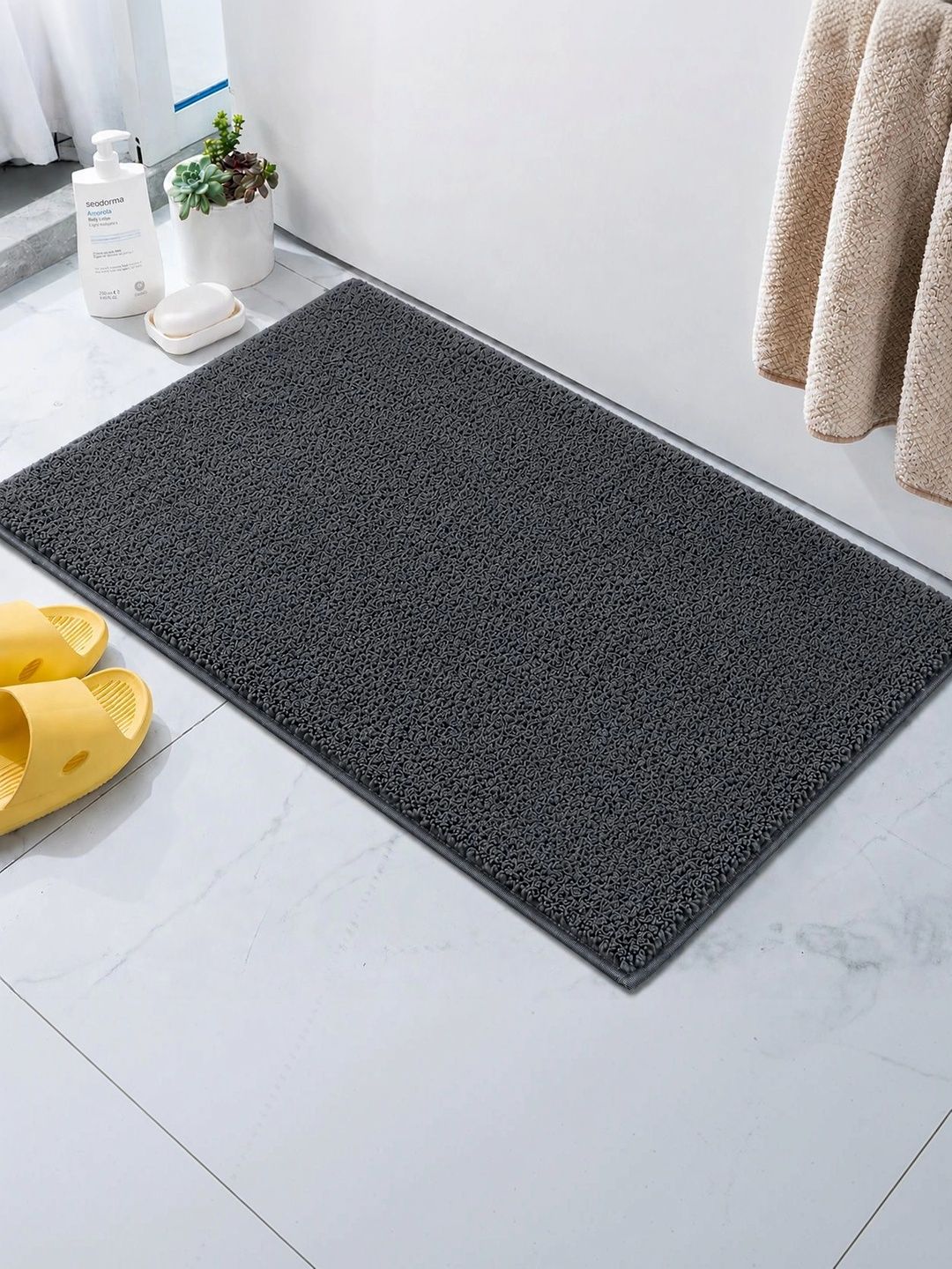 Myntra Elegant Homes Grey Anti-Skid Doormats-image-24