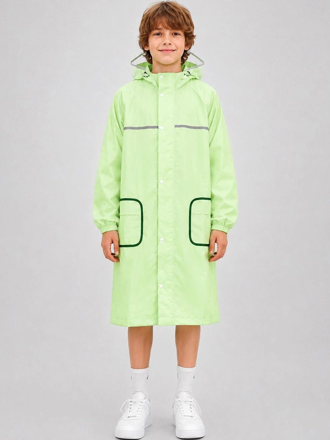 Little Surprise Box Kids Pocket Patch Long Raincoat-picture-41