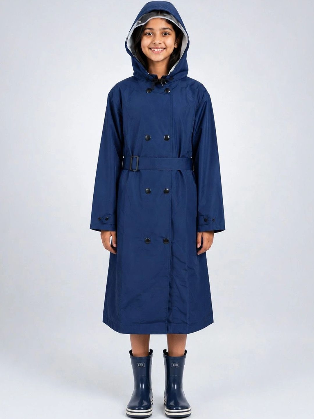Little Surprise Box Kids Hooded Trench Raincoat-picture-16