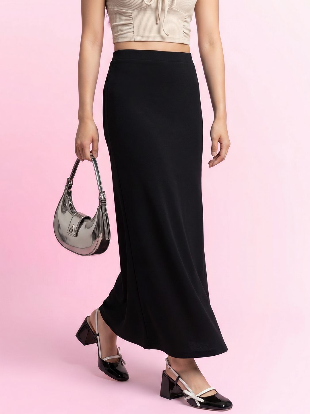 DressBerry Side Slit Maxi Skirt