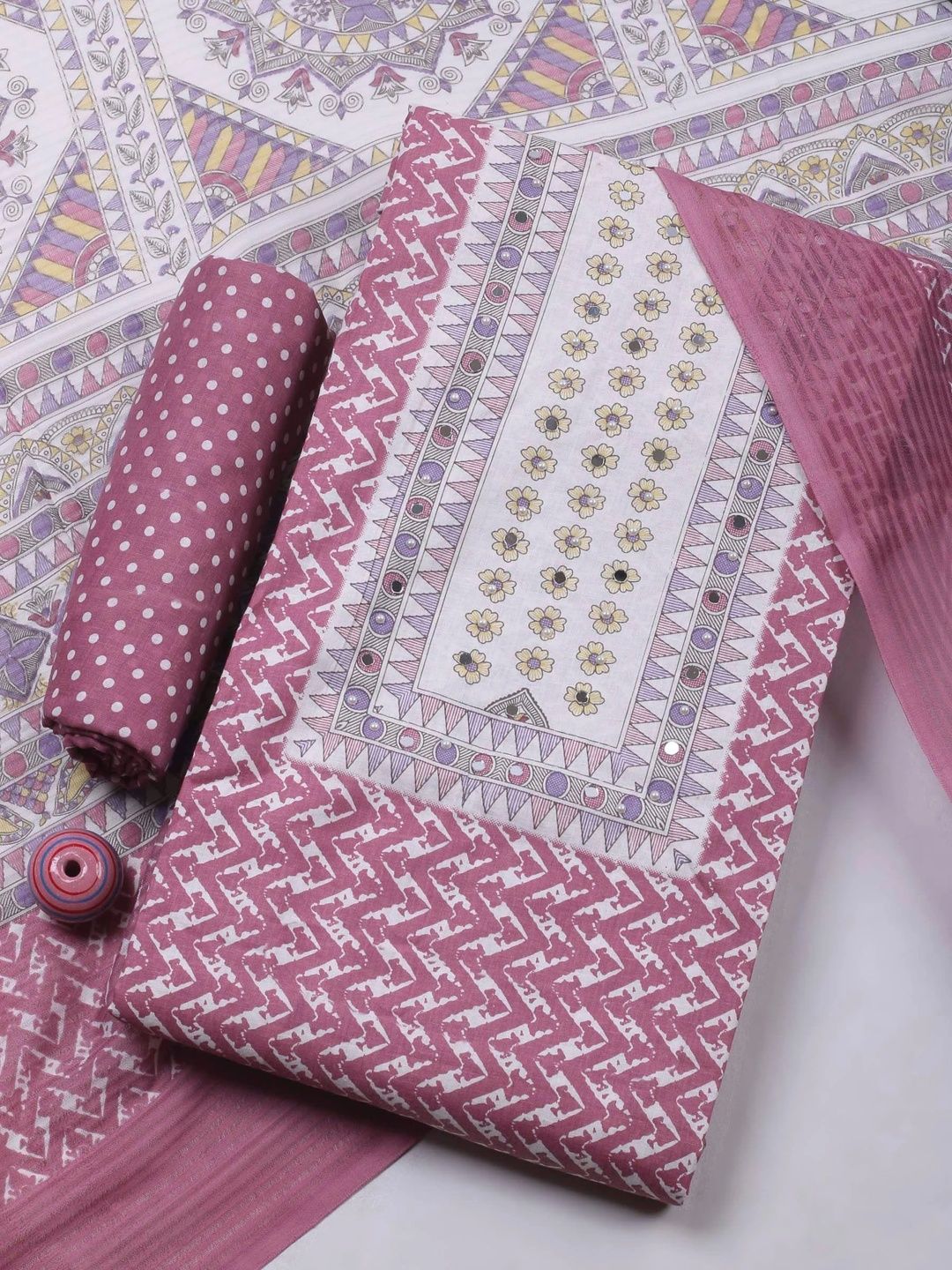 Meena Bazaar Printed Unstitched Dress Material-picture-25