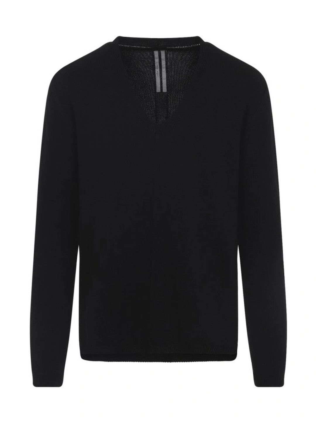 rick owens Black V Neck Sweater-picture-39