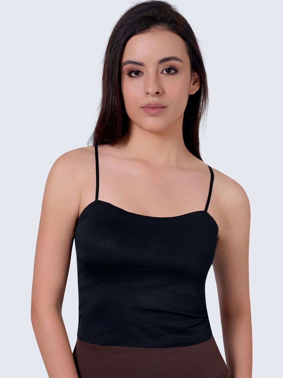 PLUMBURY Ribbed Lightly Padded Camisoles-picture-45