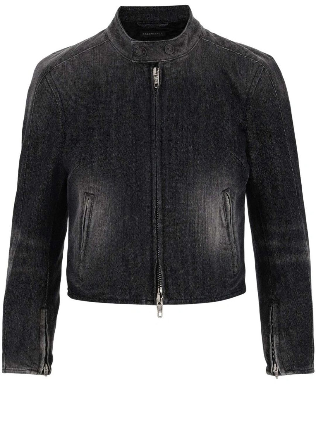 Balenciaga Grey Band Collar Jacket-picture-17