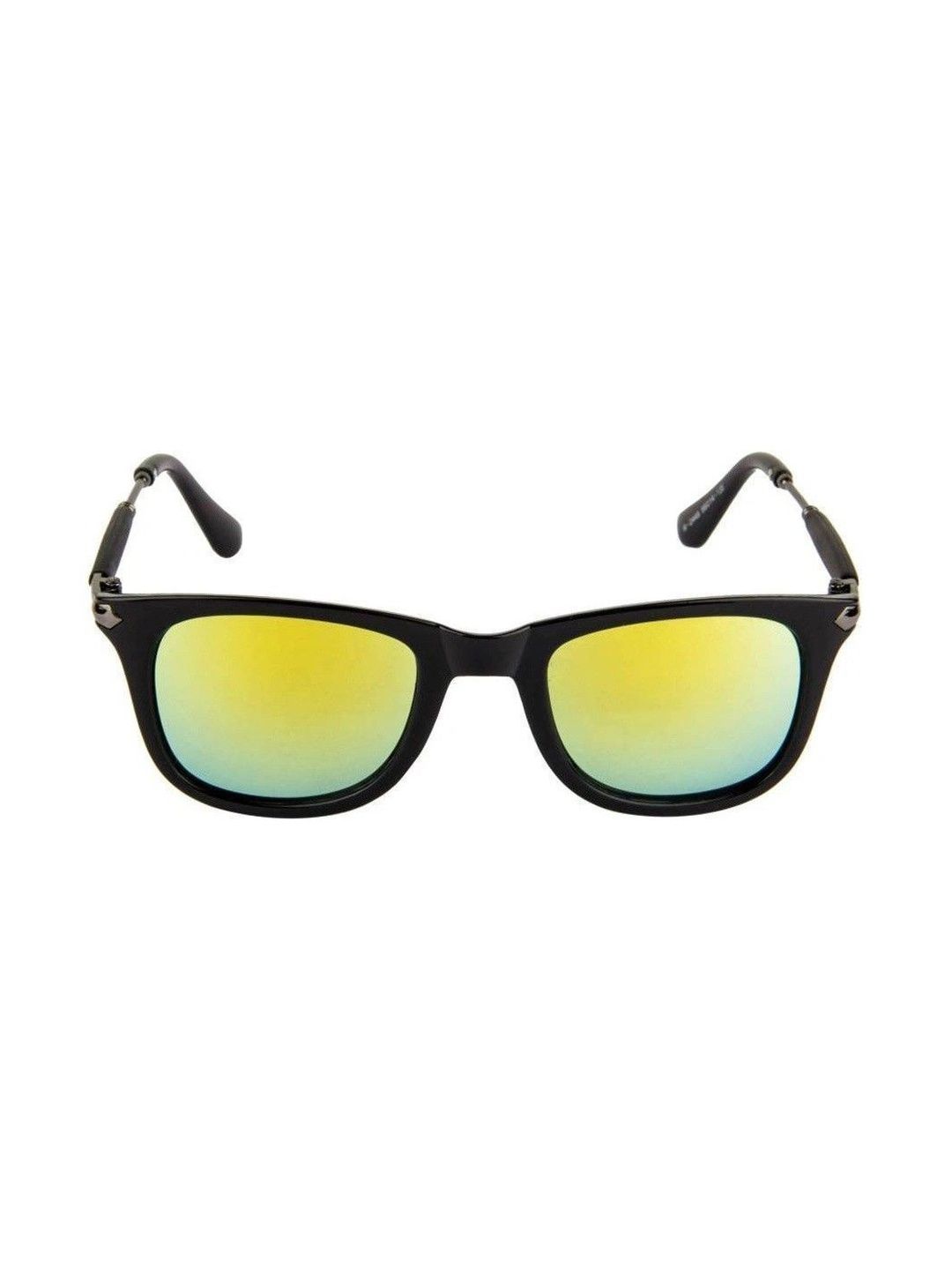 SPADEACES Unisex Mirrored Lens & Black Square Sunglasses with-picture-54