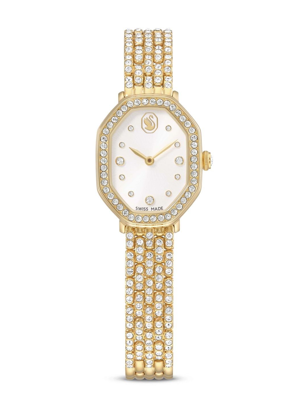 SWAROVSKI Women Embellished Dial & Bracelet Style Straps Analogue Watch 5749453-picture-5