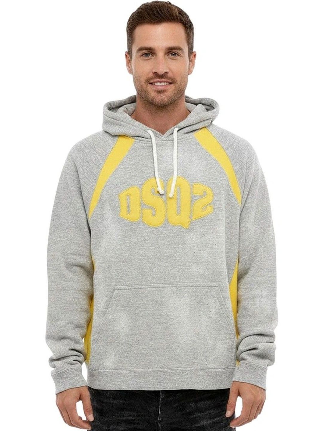 dsquared2 Grey Logo Relaxed Hoodie-picture-33