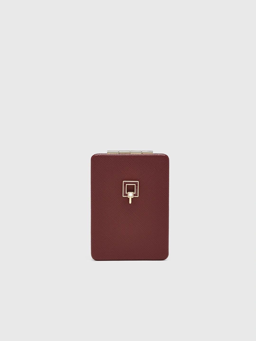 carpisa italia CARPISA Maroon Metal Makeup Table Top Mirror-picture-19