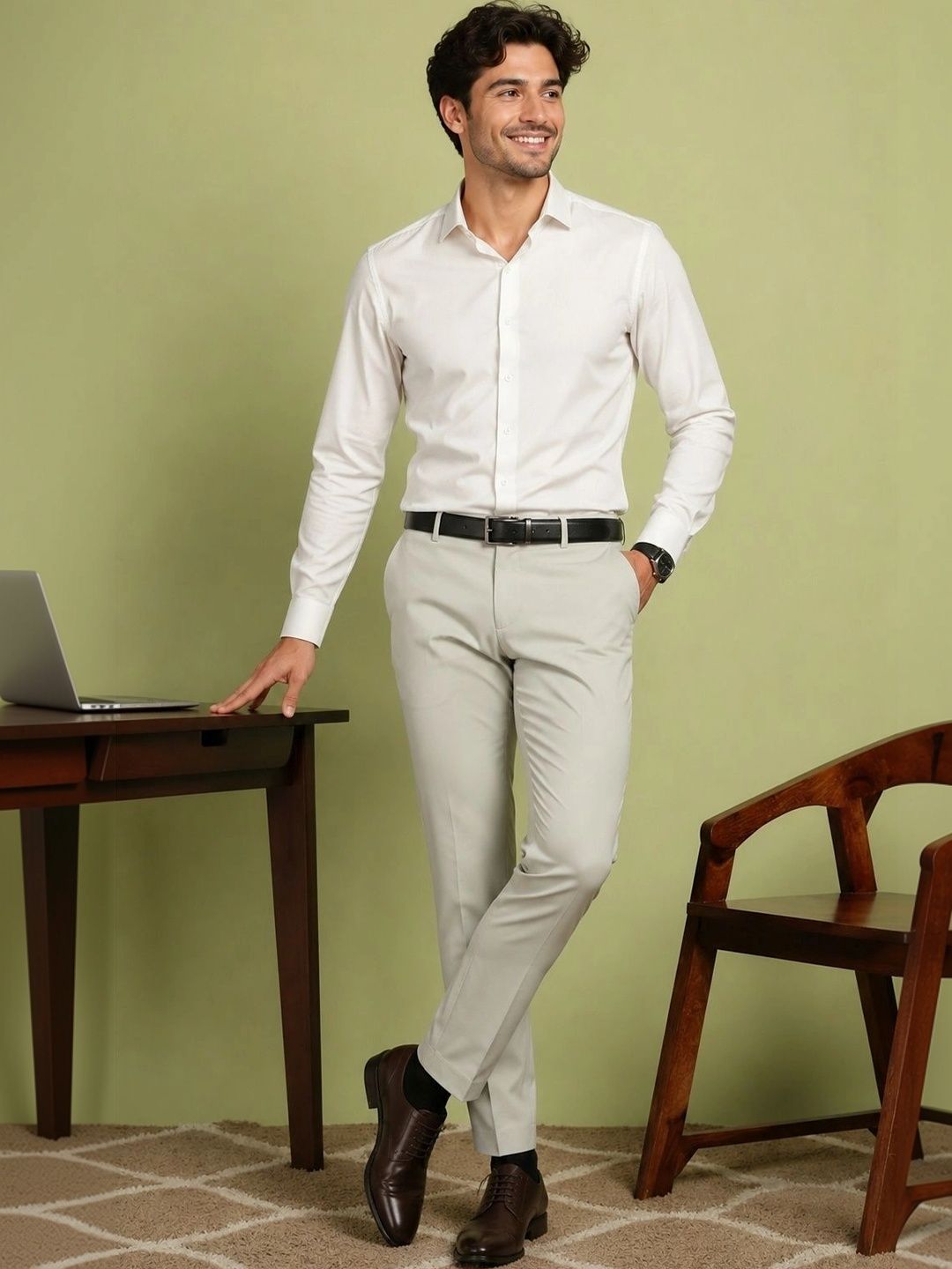 XENOR Men Pleated Trousers-picture-26