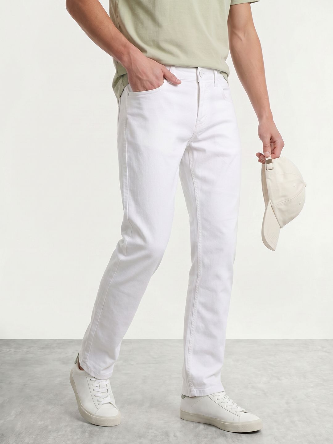 Mast & Harbour Men Coloured Slim Fit Stretchable Jeans