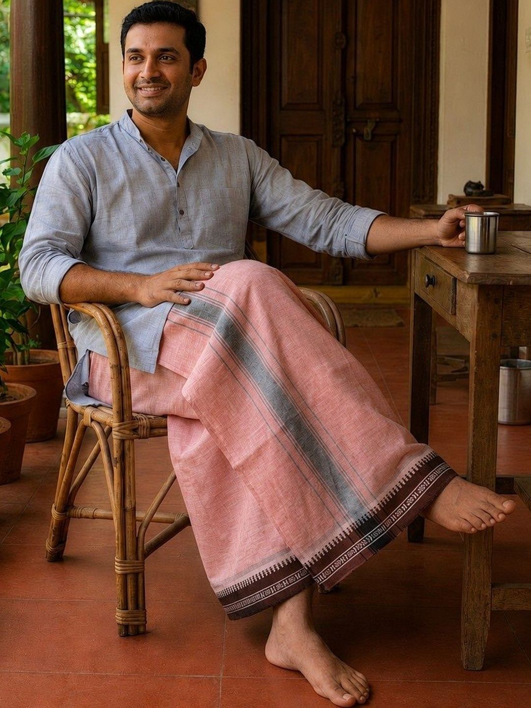 Sharan Elegance Men Cotton Blend Dhoti Dhotis-picture-35