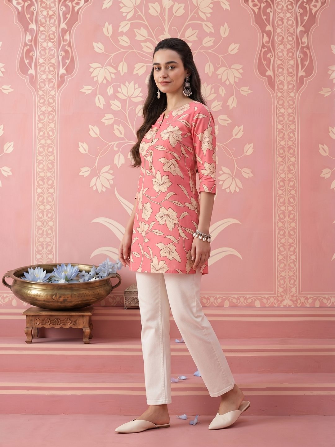 NAVYAAZRI Floral Print Cotton Top-picture-35