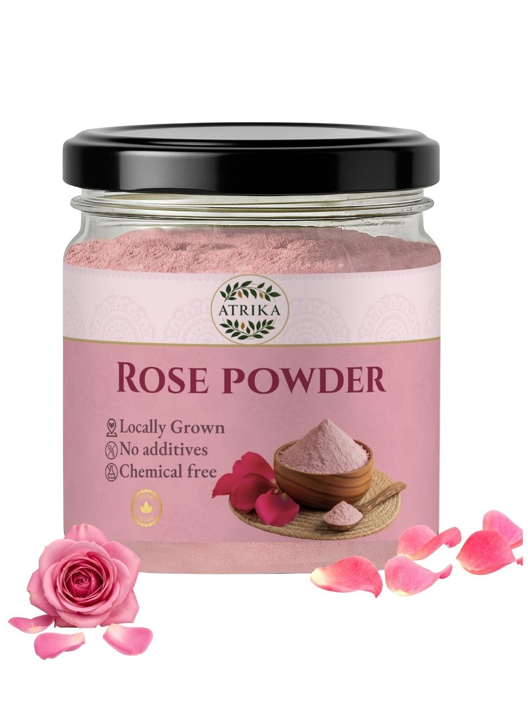 ATRIKA Rose Powder For Skin & Hair - 125 g-image-25