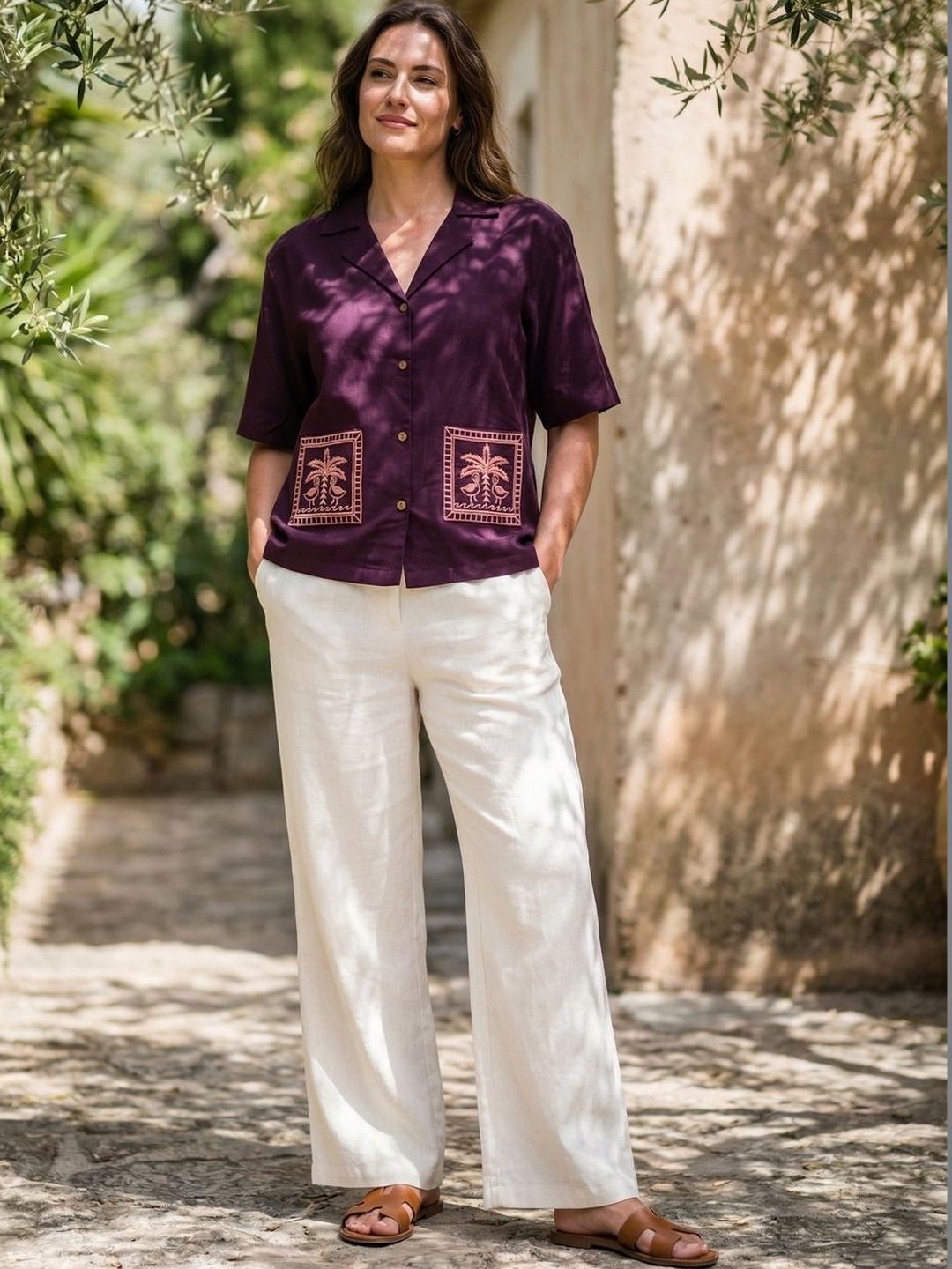The Suitable Embroidered Ethnic Shirt Style Top-image-31