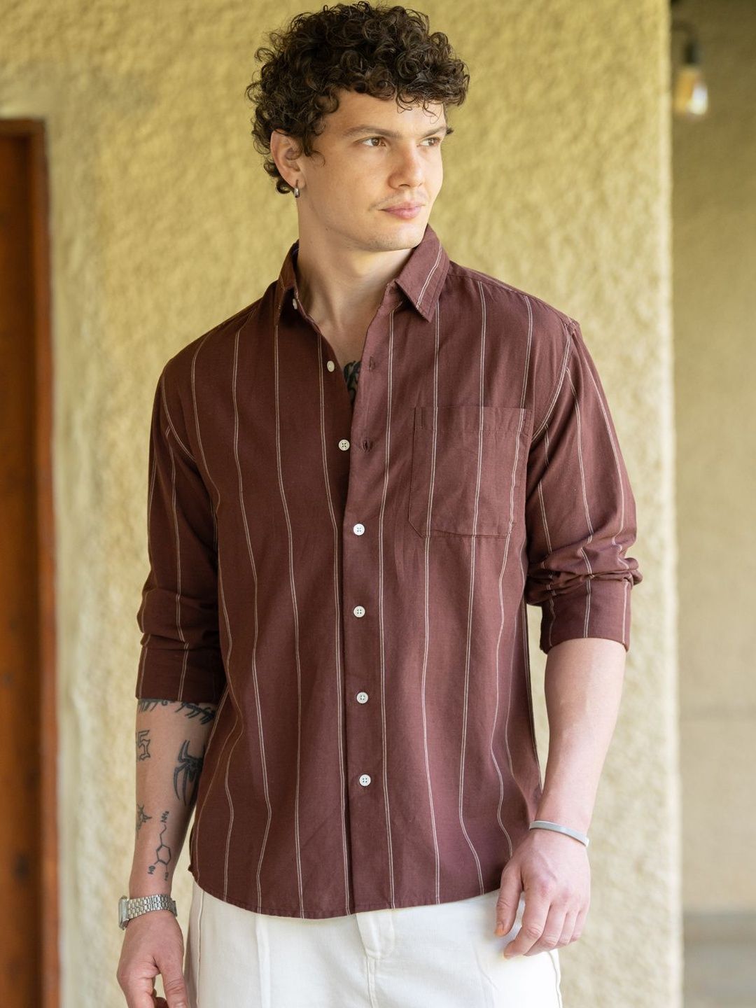 Powerlook Men Striped Casual Shirt-picture-23