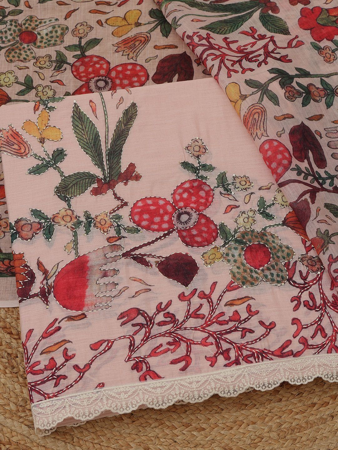 Soch Printed Linen Unstitched Dress Material-picture-27
