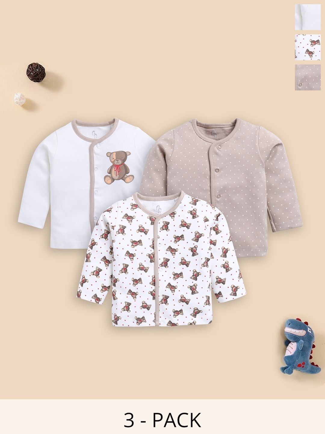 BABY GO Boys 3 Printed Pockets T-shirt-picture-20
