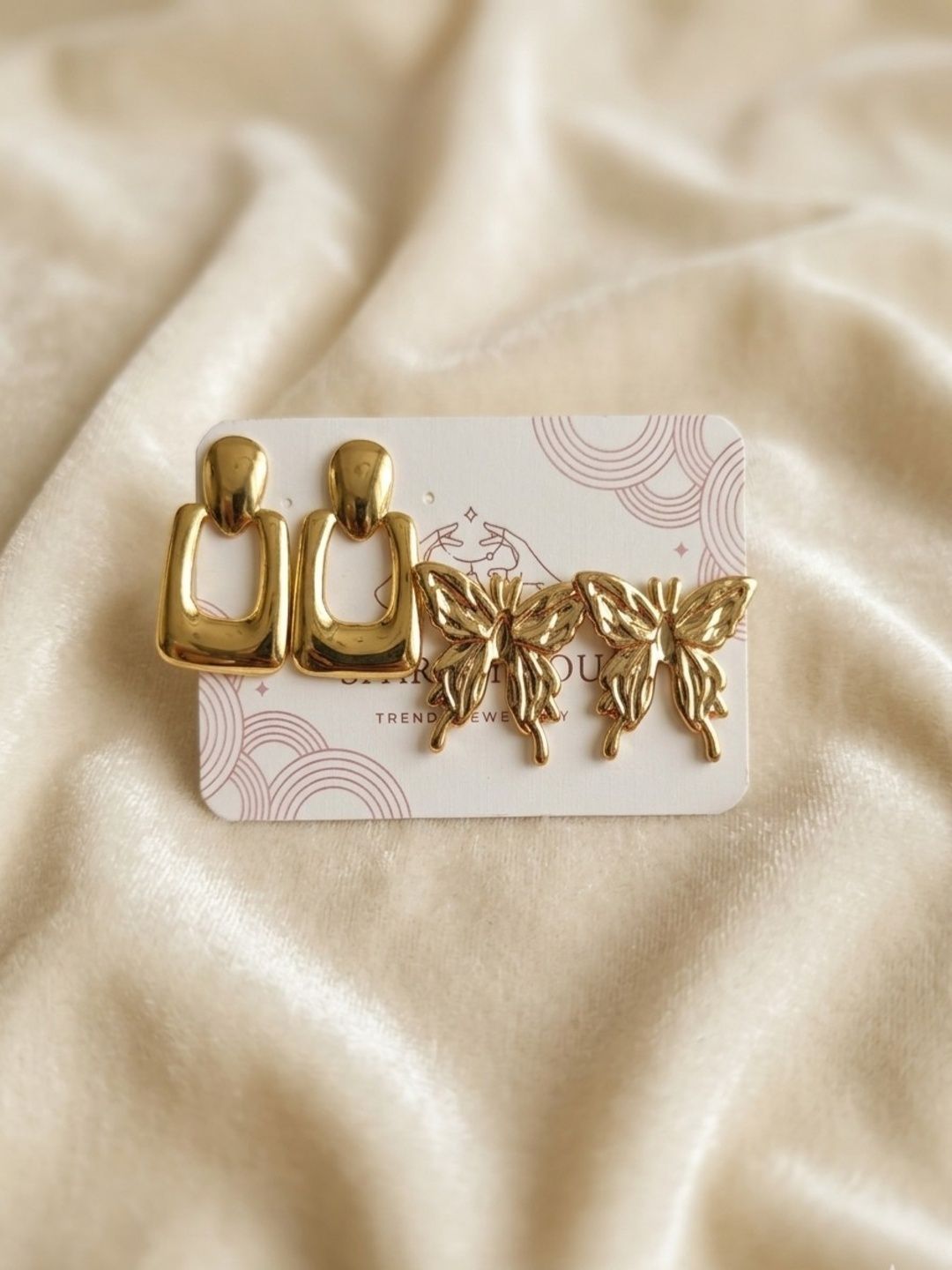 Sparkly You Geometric Drop Earrings-image-10