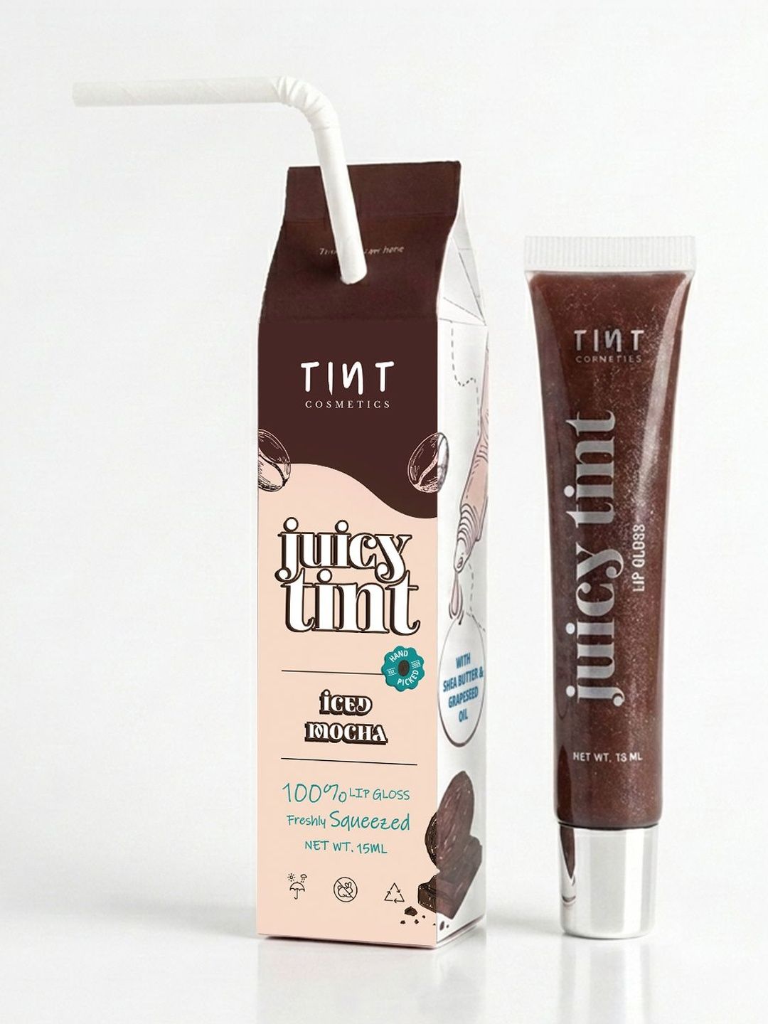Tint Cosmetics Juicy Tint Lip Glosses - 15 ml - Coffee Brown-picture-21
