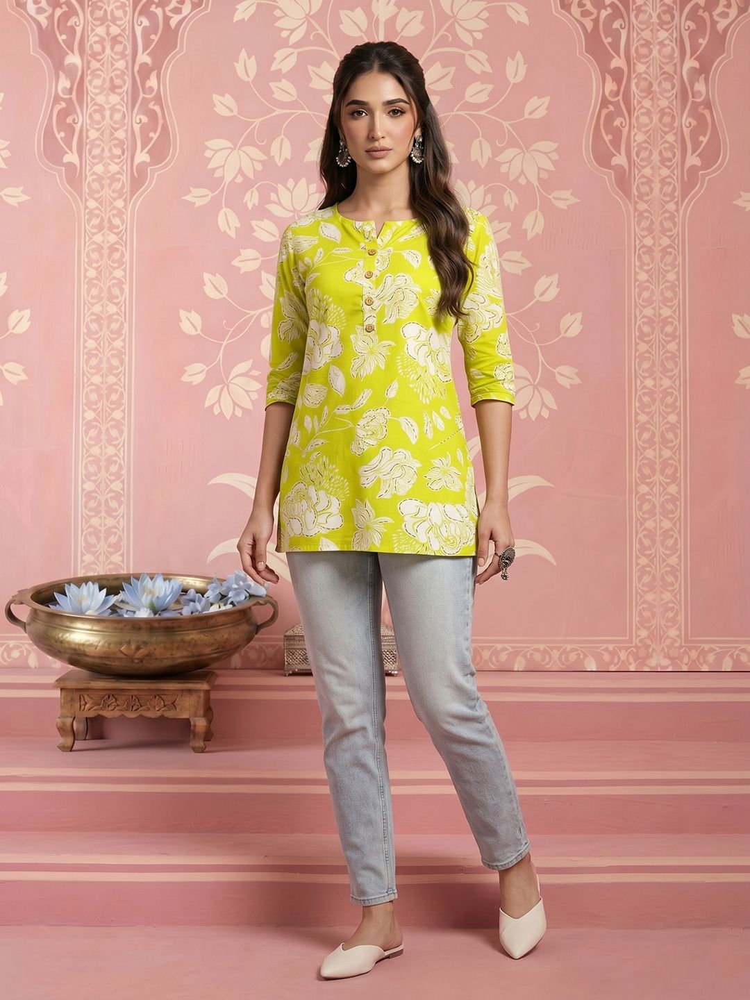 NAVYAAZRI Floral Print Cotton Top-picture-33