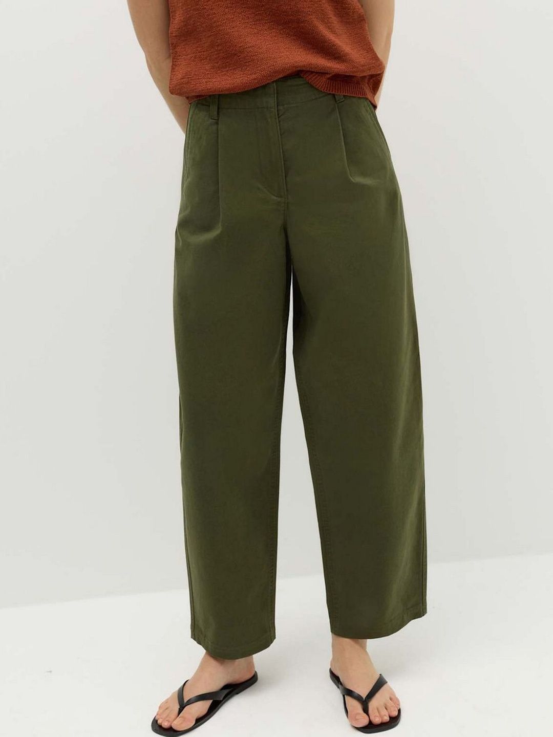 Marks & Spencer Women Straight Fit Trousers-picture-57