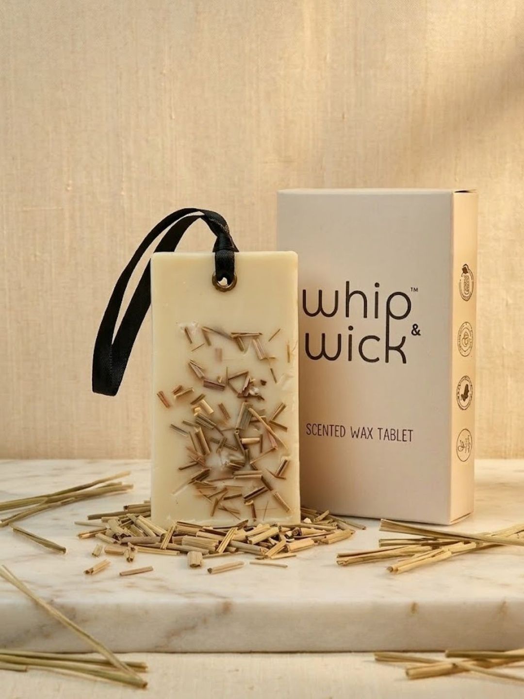 Whipandwick Off-White Zesty Lime & Fresh Citrus Limey Wax Tablet - 80 g-image-48