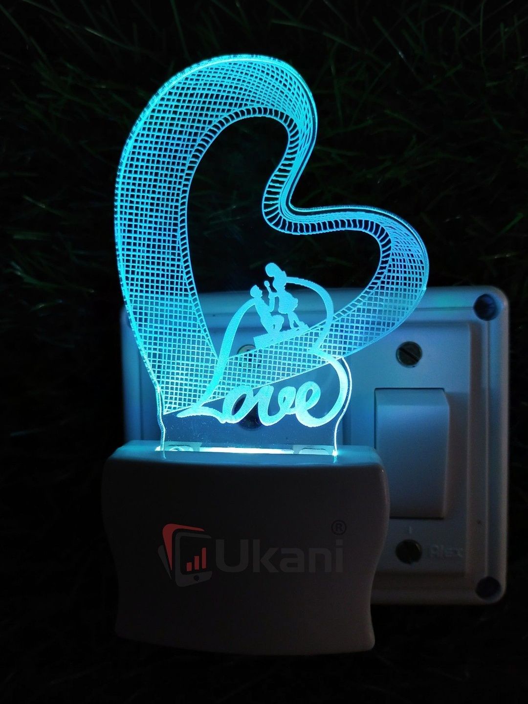 Ukani Multicoloured Textured Acrylic Abstract Shaped Table Lamp-image-49