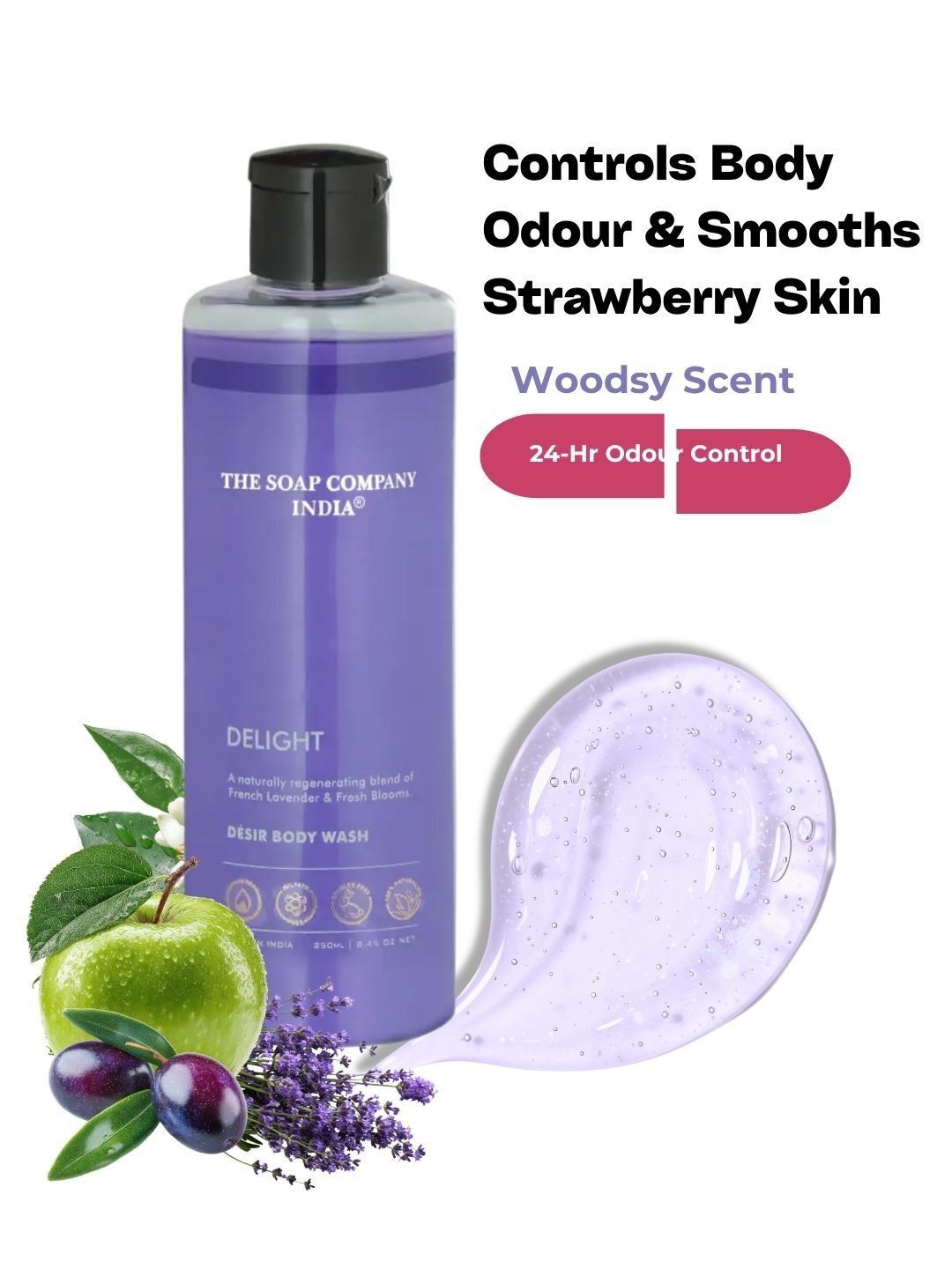 THE SOAP COMPANY INDIA Delight Long-Lasting Fragrance Body Wash - 250 ml-image-38