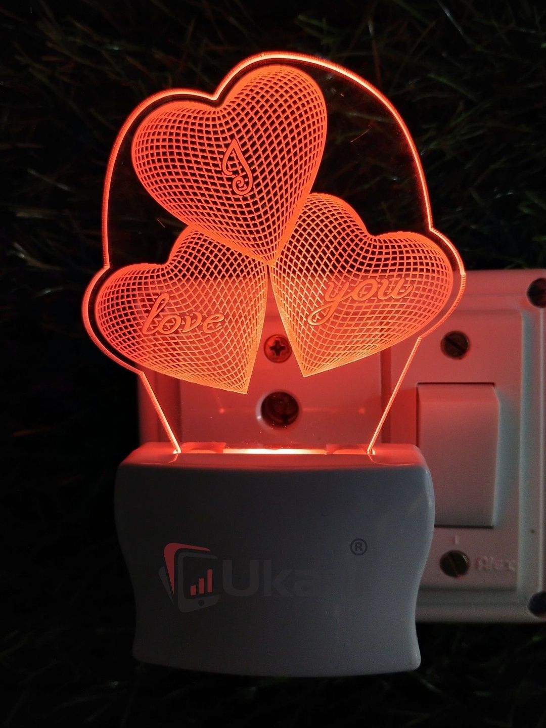Ukani Multicoloured Textured Acrylic Abstract Shaped Table Lamp-image-46