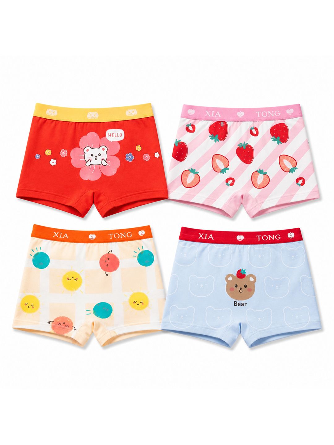 The Little Lookers Pack of 4 Animal Assorted Cotton Boxer-Style Briefs-picture-55