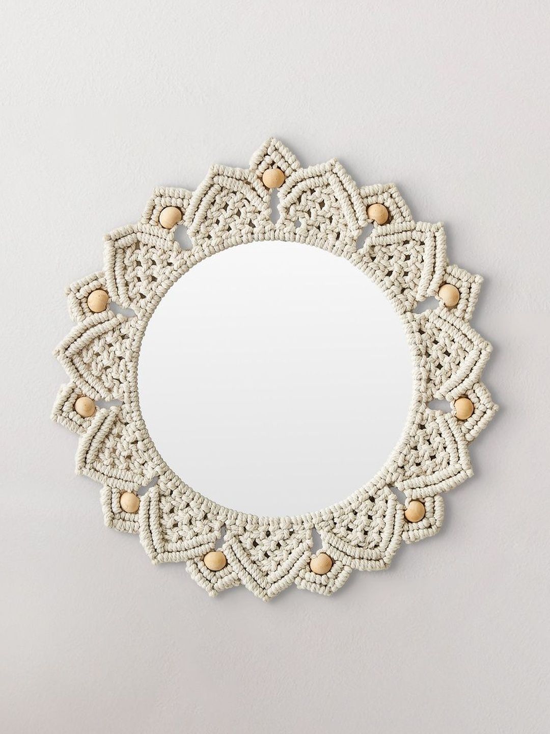 Home Centre Corsica Flex Off White Glass Wall Mirror-picture-25