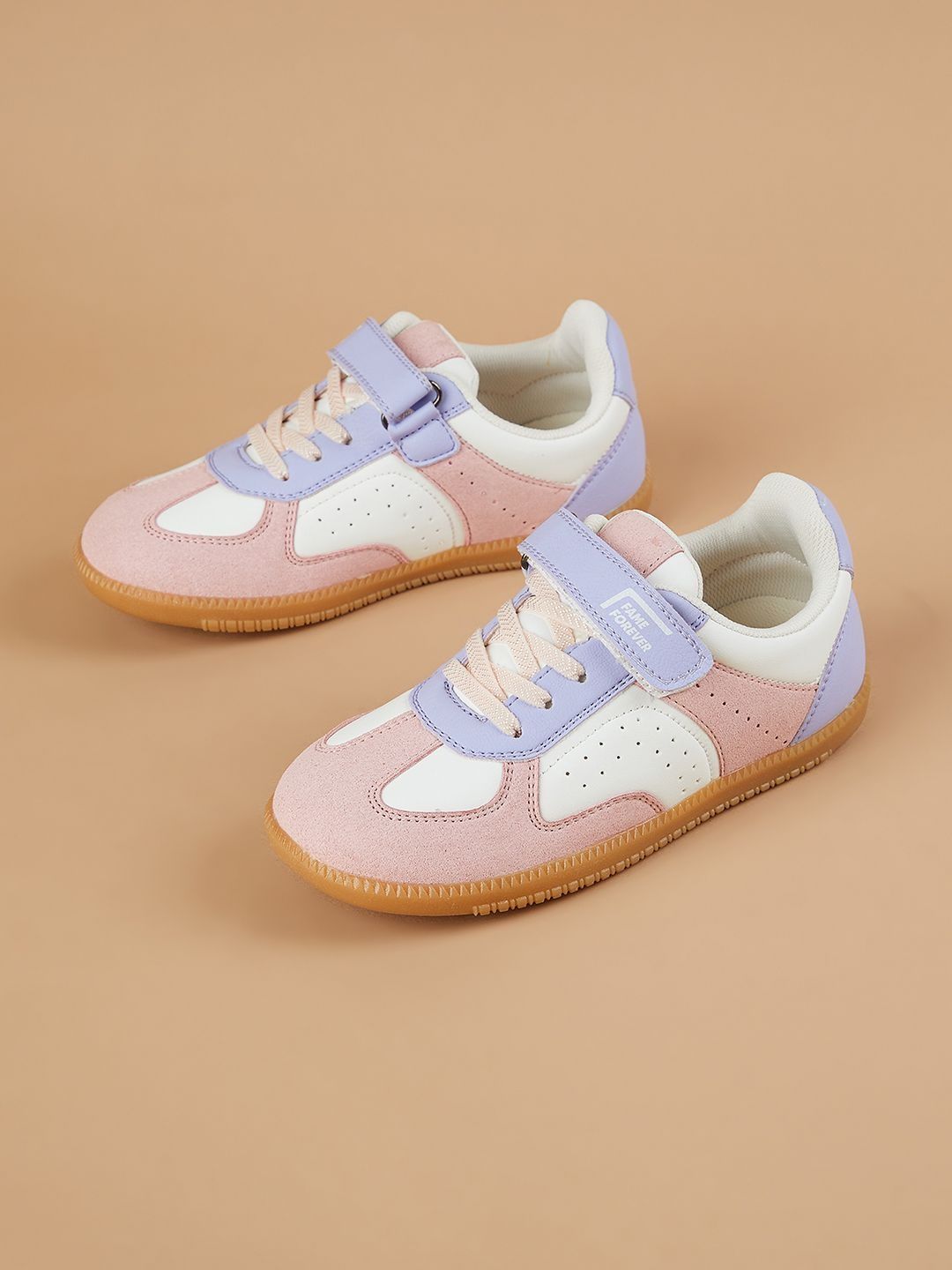 Fame Forever by Lifestyle Girls Colourblocked PU Sneakers-picture-31