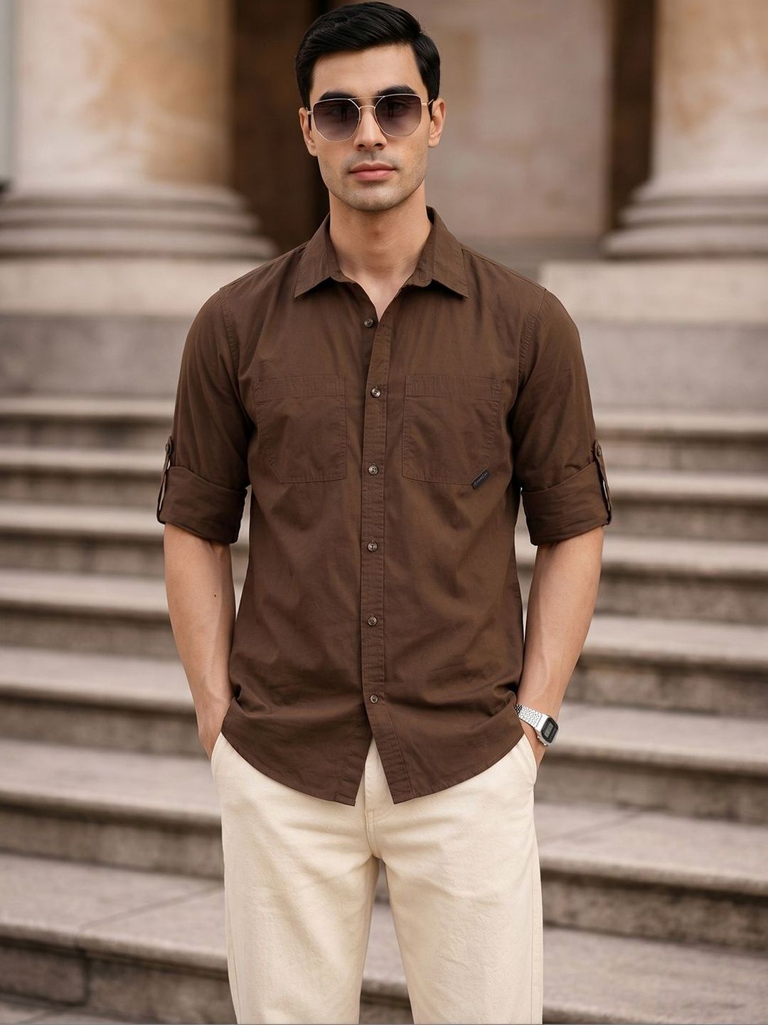 Thomas Scott Men Premium Slim Fit Casual Shirt-picture-42