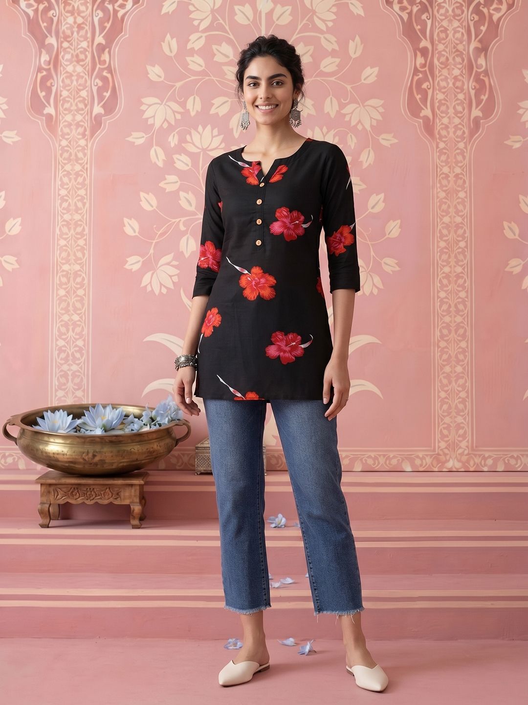 NAVYAAZRI Floral Print Top-picture-19