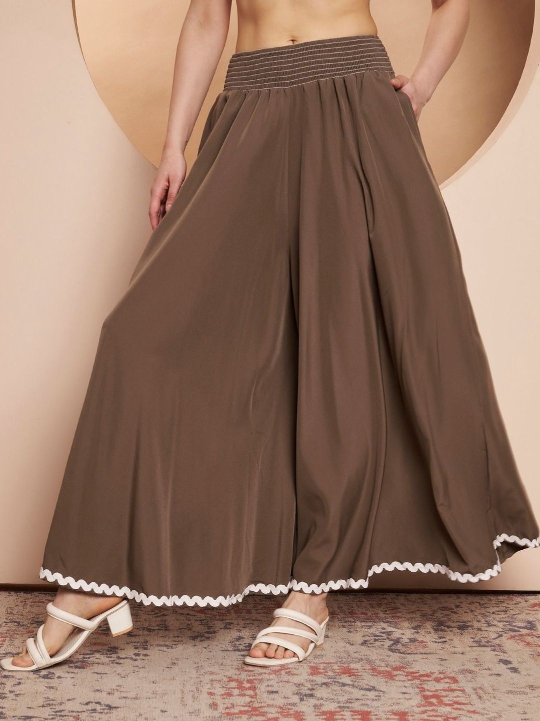 OTABU Women Hem Design Flared Palazzos-picture-54