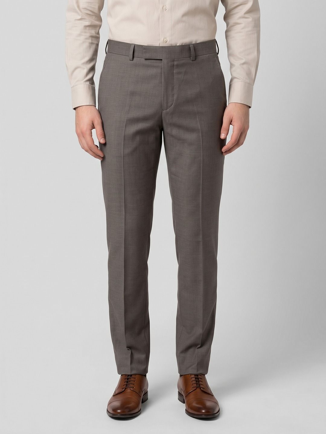 INVICTUS Men Mid-Rise Slim Fit Flat-Front Trousers-picture-34