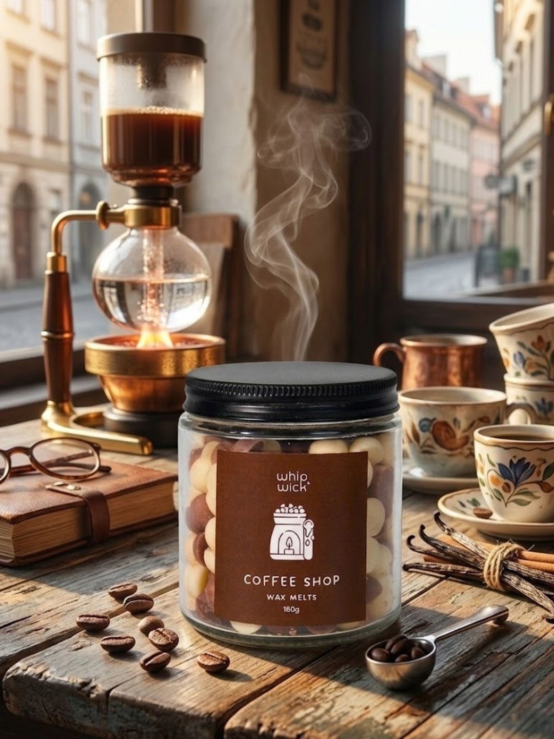 Whipandwick Brown Coffee Shop Wax Melts - 180 g-image-23
