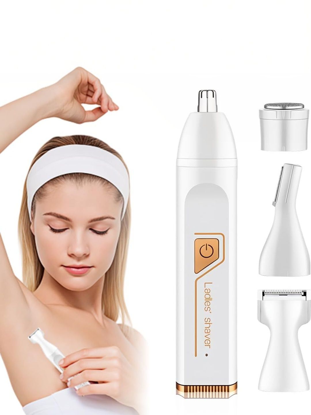 Hannea 4-in-1 USB Rechargeable Electric Facial & Body Hair Removal Epilator-image-13