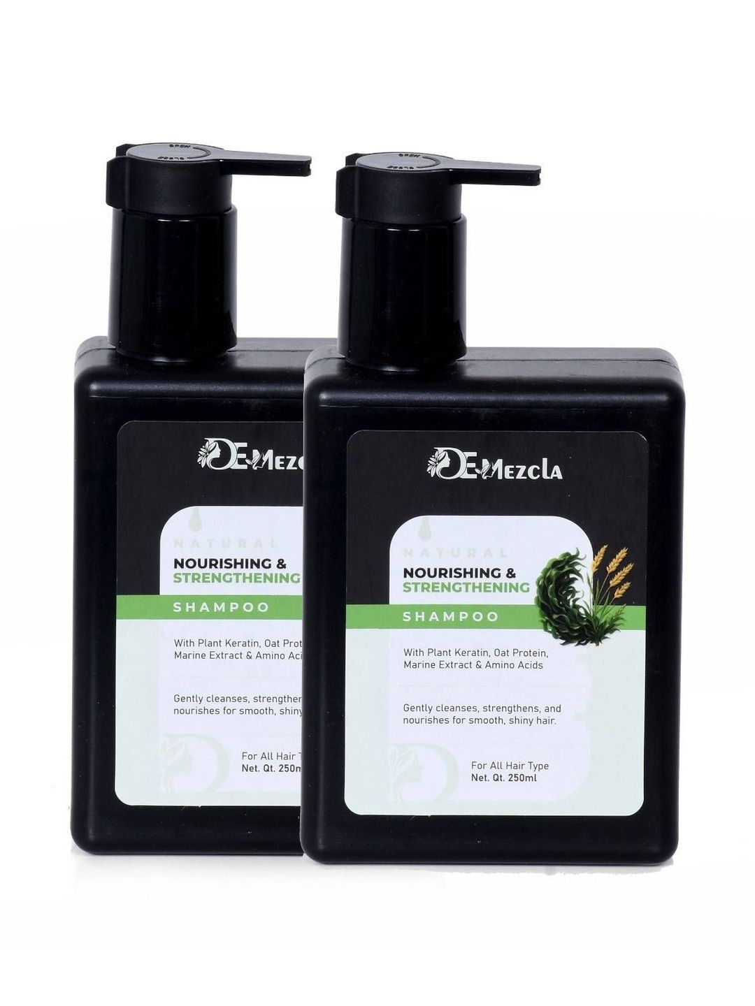De mezcla Set Of 2 Nourishing & Strengthening Shampoo With Keratin - 250 ml Each-image-21