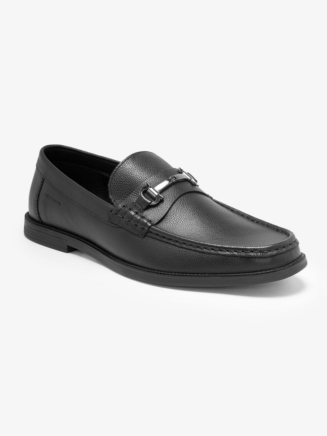 Red Tape Men Textured Leather Round Toe Slip-On Formal Loafers-picture-13