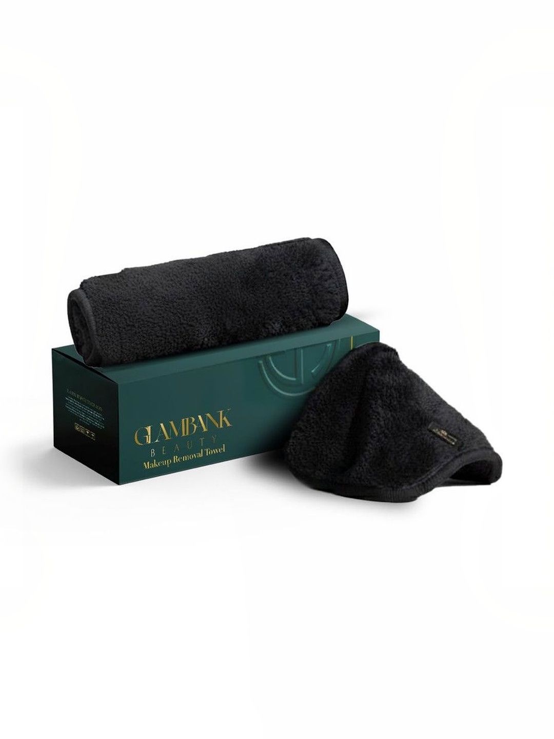 GLAMBANK 2 Pcs Black Makeup Removal Towel-image-36